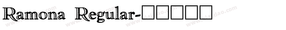 Ramona Regular字体转换